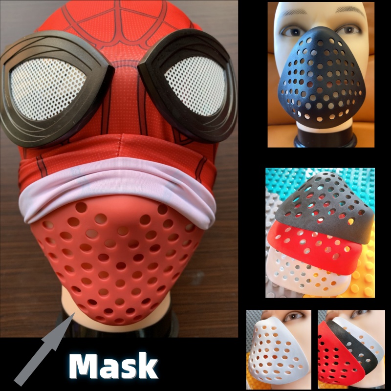 HalloweenHalf Face Shell Nose  - огляд і ціна Silicone Mask Bracket
